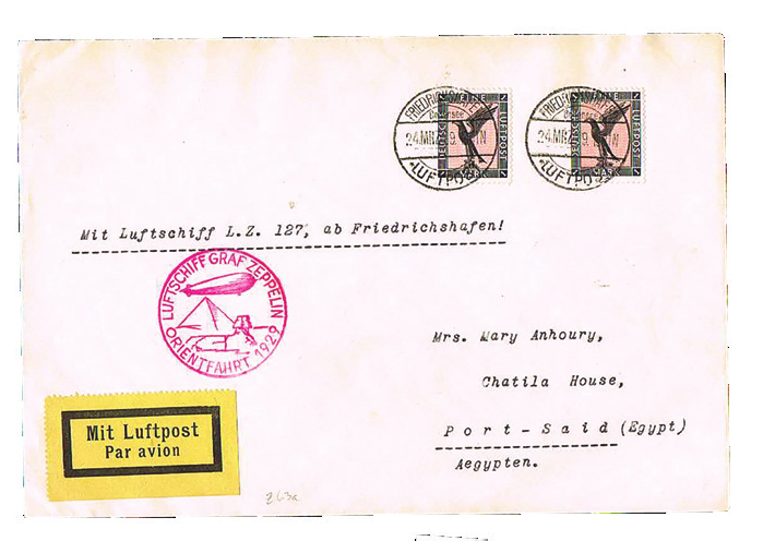 Lot 125 - zeppelin flights  -  House of Zion Public Auction #112