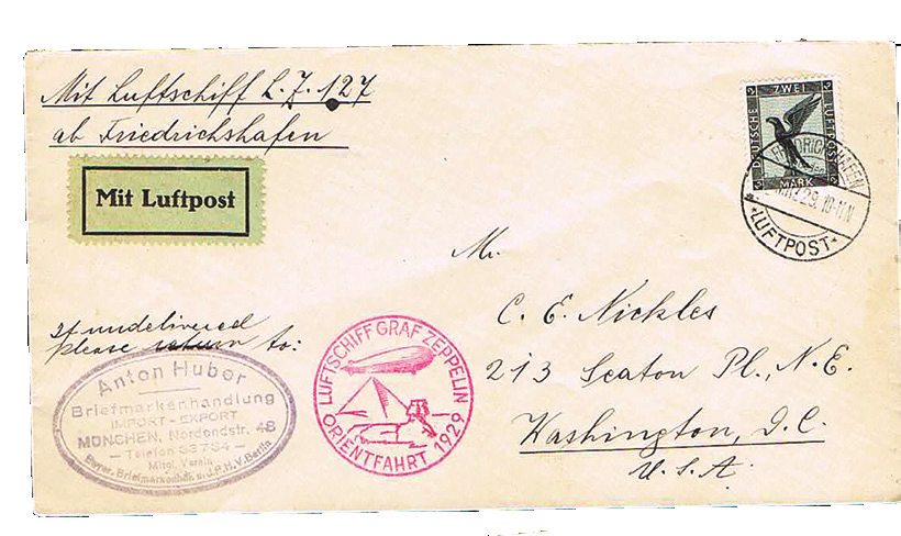 Lot 128 - zeppelin flights  -  House of Zion Public Auction #112