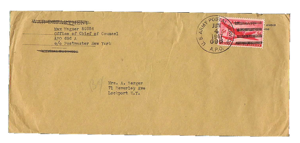 Lot 290 - WORLD WAR II, INTERNMENT/DP CAMPS  -  House of Zion Public Auction #112