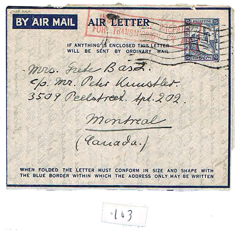 Lot 103 - PALESTINE MANDATE covers -  House of Zion Public Auction #113