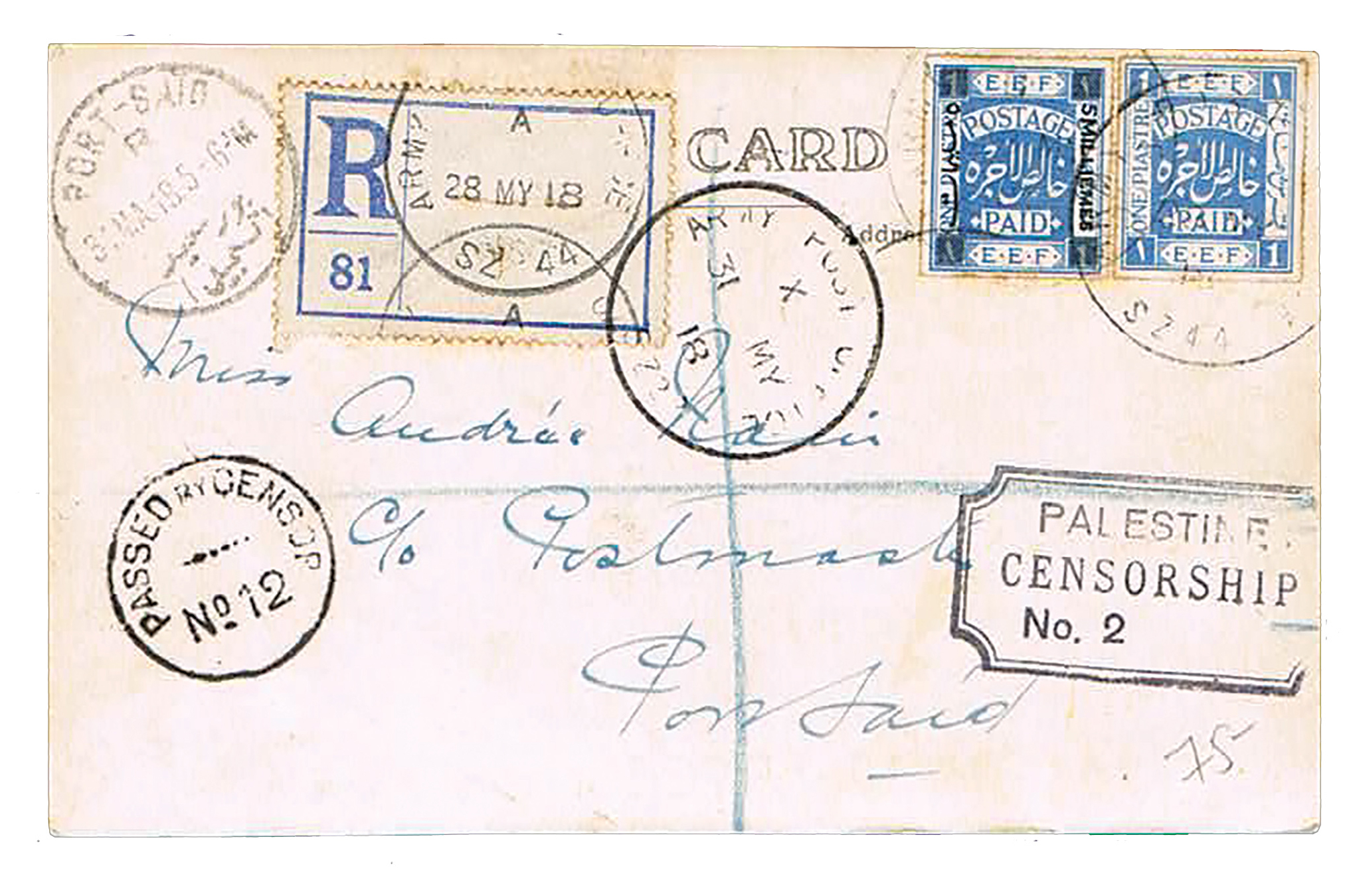 Lot 55 - covers  -  House of Zion Public Auction #113
