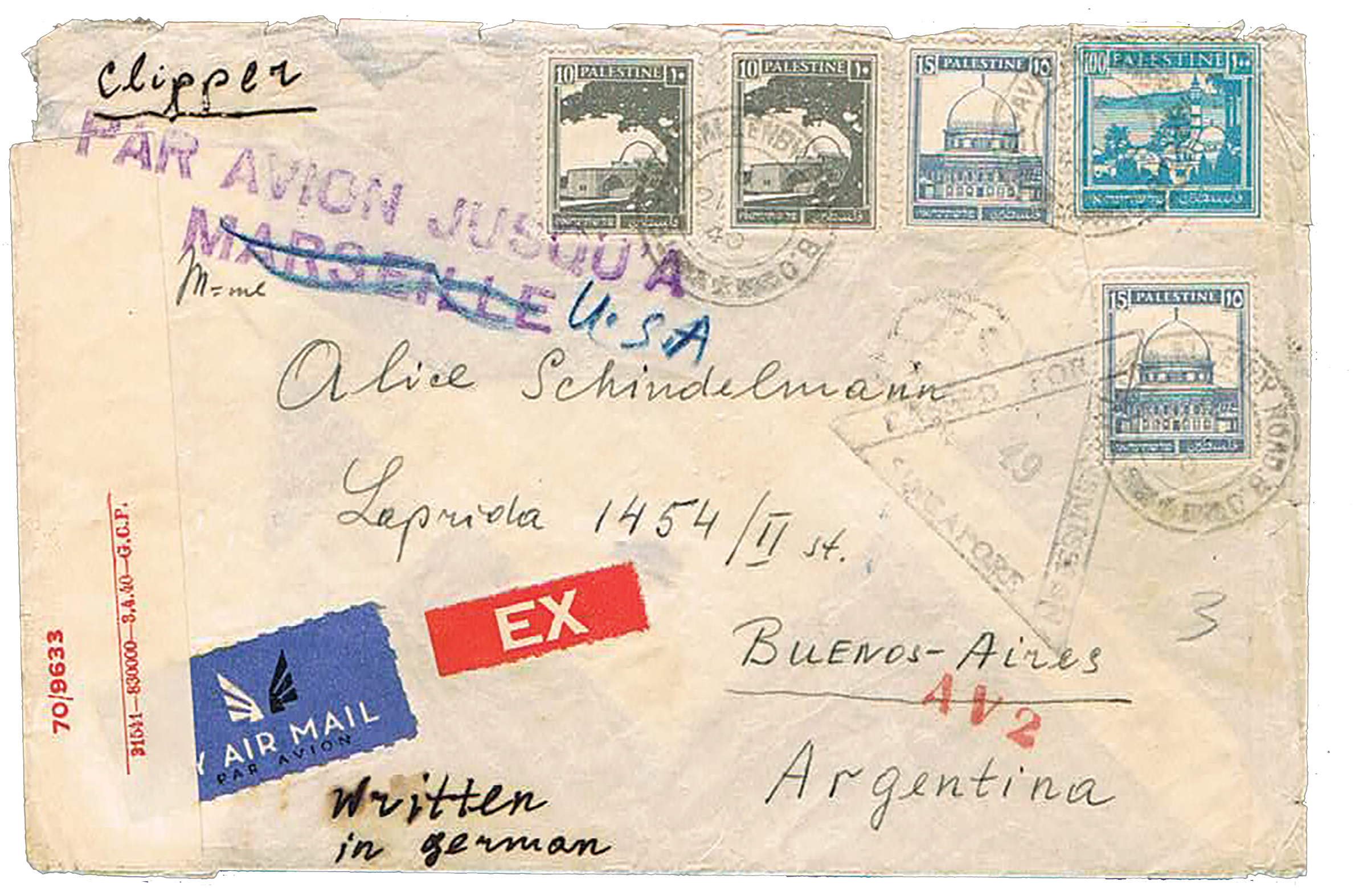 Lot 73 - PALESTINE MANDATE covers -  House of Zion Public Auction #113