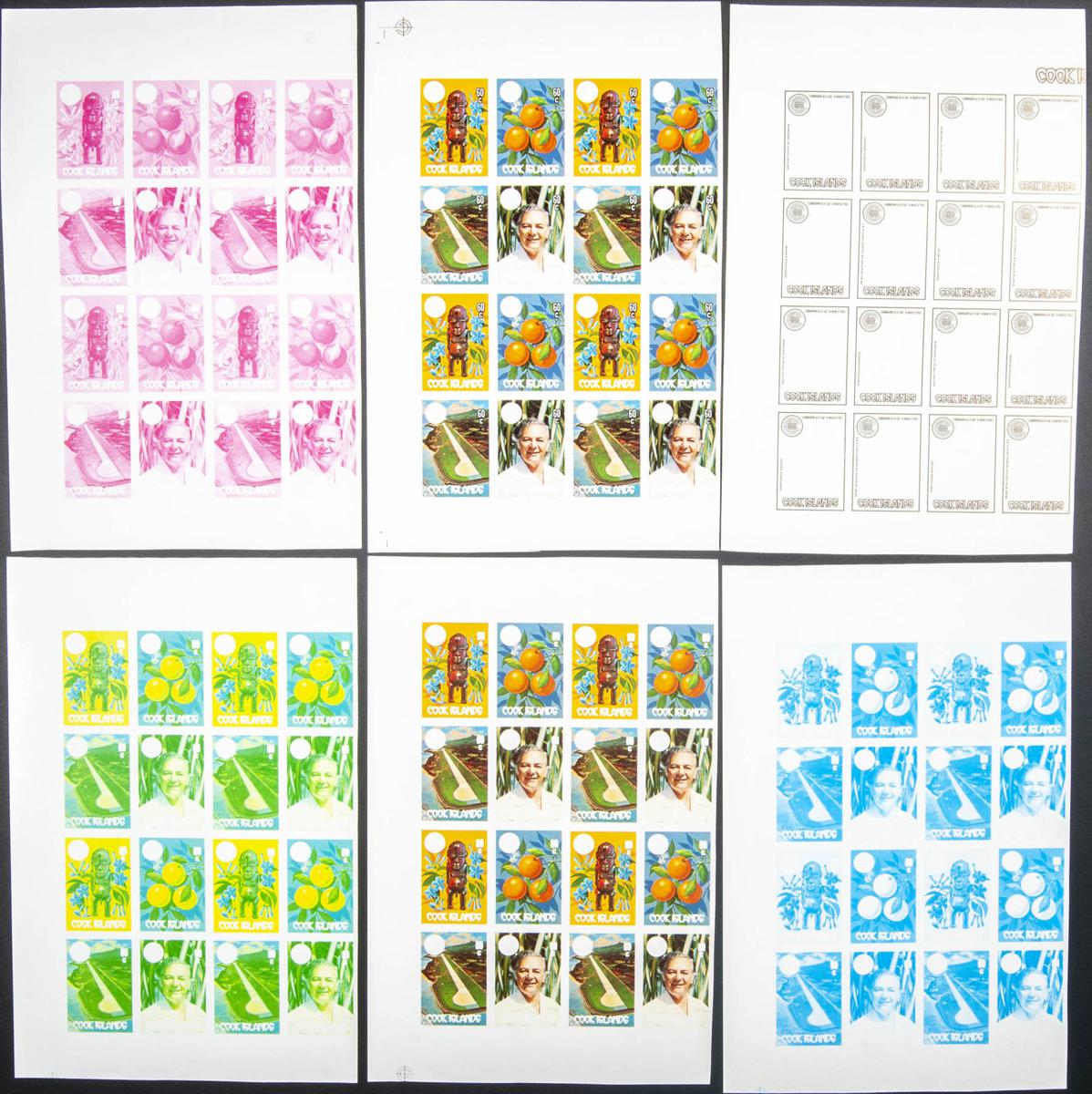 Lot 1134 - cook islands cook islands -  IBERPHIL Auction #109. The Fournier Universe. Part 1