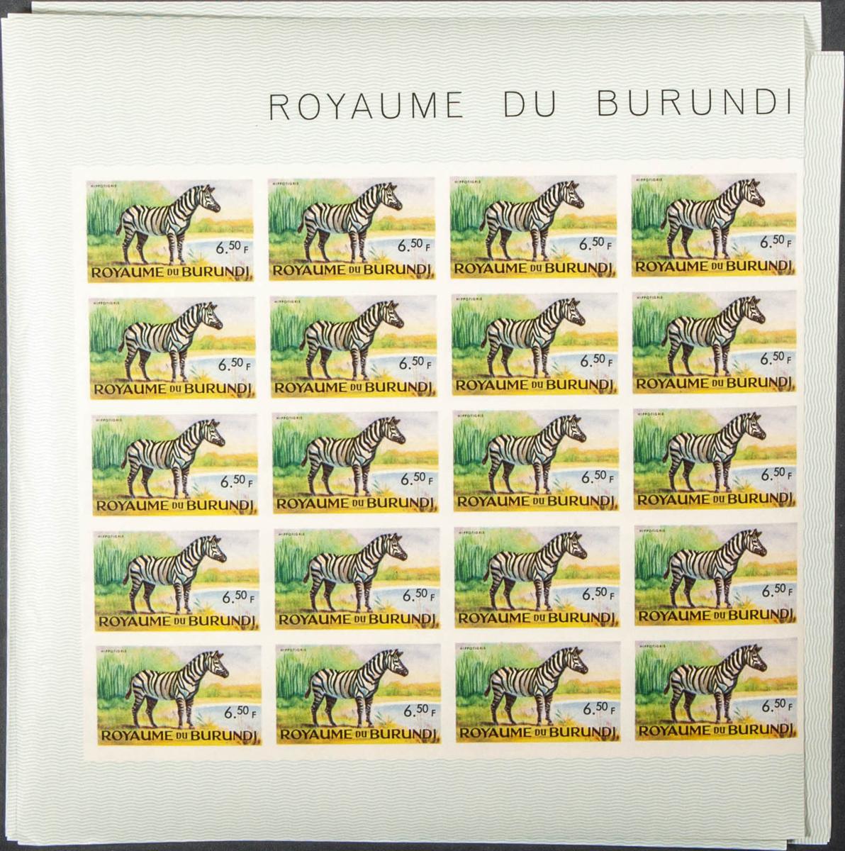 Lot 328 - burundi burundi -  IBERPHIL Auction #109. The Fournier Universe. Part 1