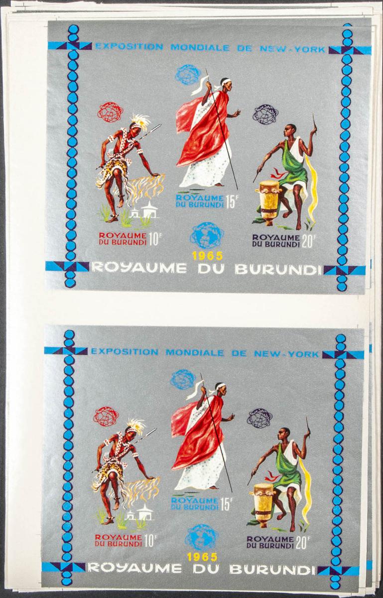 Lot 338 - burundi burundi -  IBERPHIL Auction #109. The Fournier Universe. Part 1