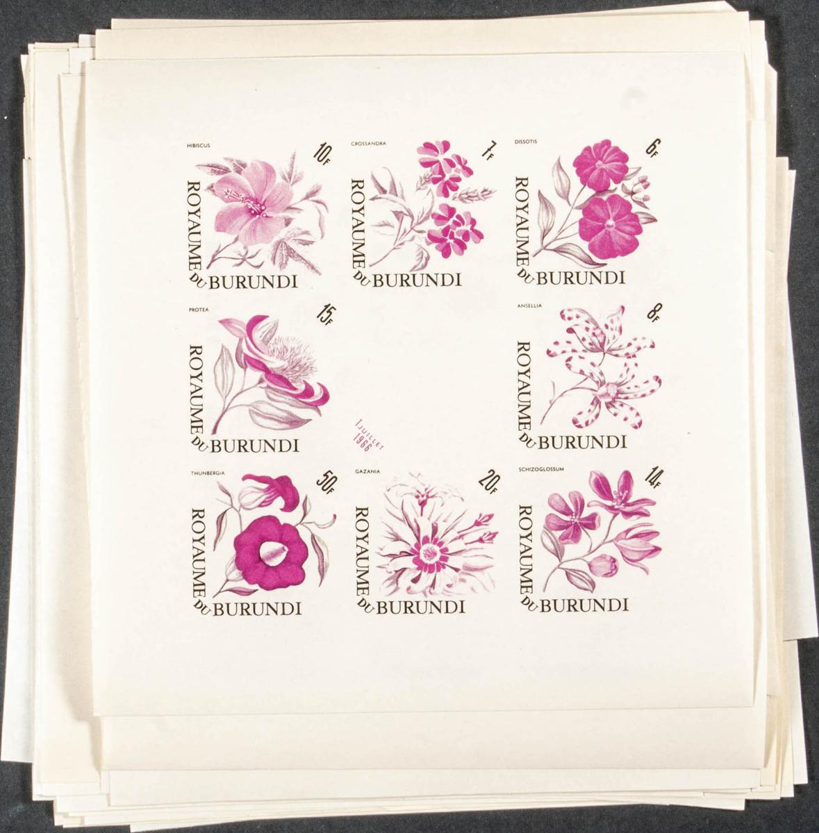 Lot 376 - burundi burundi -  IBERPHIL Auction #109. The Fournier Universe. Part 1