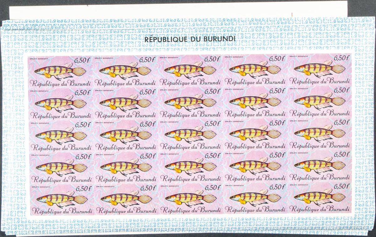 Lot 379 - burundi burundi -  IBERPHIL Auction #109. The Fournier Universe. Part 1