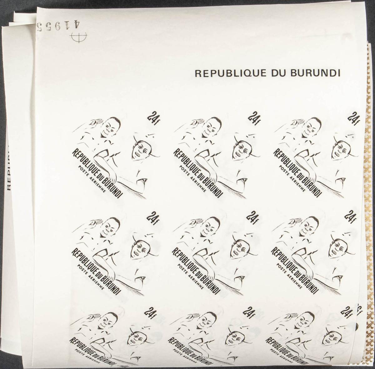 Lot 385 - burundi burundi -  IBERPHIL Auction #109. The Fournier Universe. Part 1