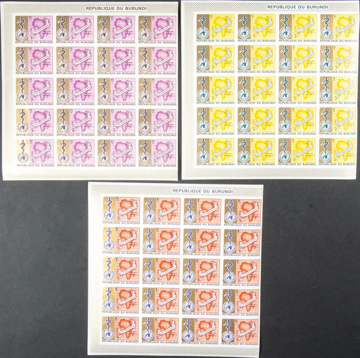 Lot 469 - burundi burundi - IBERPHIL Auction #109. The Fournier Universe. Part 1 Lot 469 - burundi burundi - IBERPHIL Auction #109. The Fournier Universe. Part 1