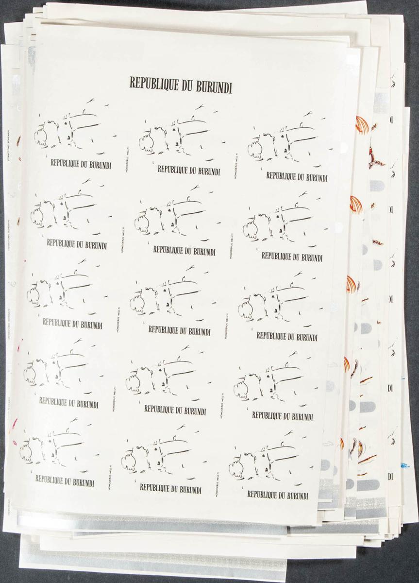 Lot 485 - burundi burundi -  IBERPHIL Auction #109. The Fournier Universe. Part 1