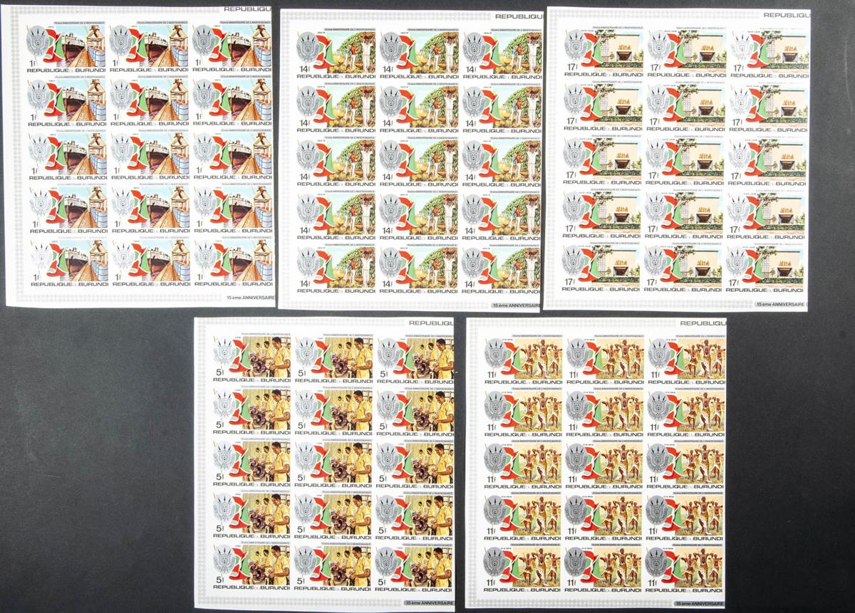 Lot 688 - burundi burundi -  IBERPHIL Auction #109. The Fournier Universe. Part 1