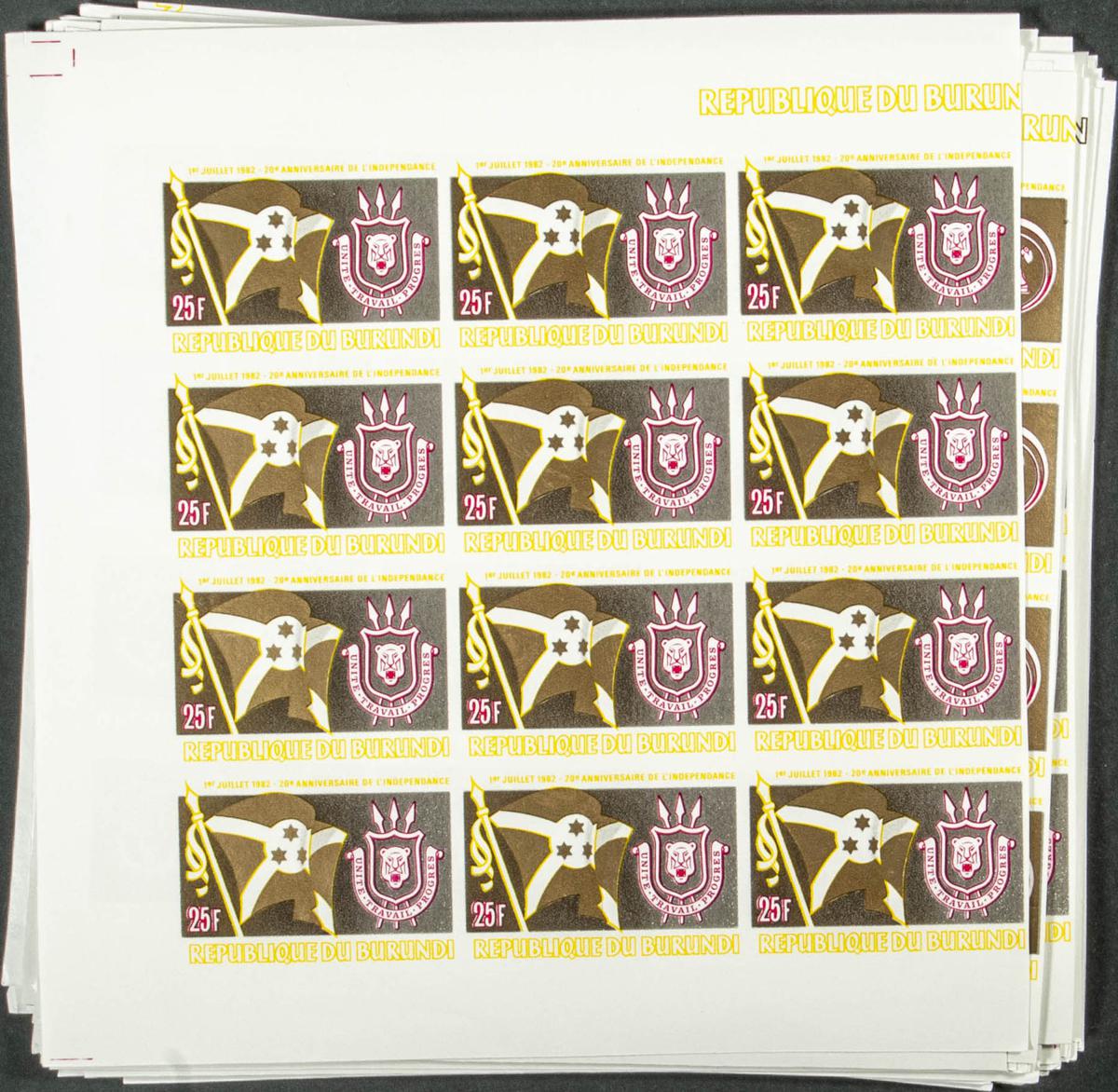 Lot 751 - burundi burundi - IBERPHIL Auction #109. The Fournier Universe. Part 1 Lot 751 - burundi burundi - IBERPHIL Auction #109. The Fournier Universe. Part 1