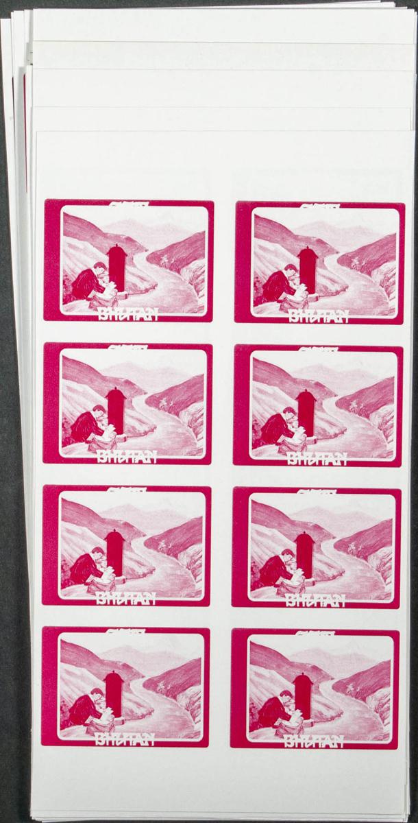 Lot 862 - bhutan bhutan -  IBERPHIL Auction #109. The Fournier Universe. Part 1