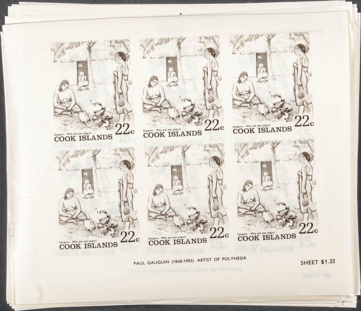 Lot 885 - cook islands cook islands -  IBERPHIL Auction #109. The Fournier Universe. Part 1