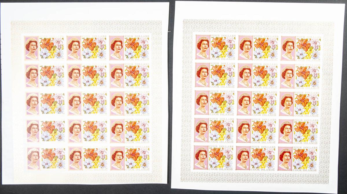 Lot 893 - cook islands cook islands -  IBERPHIL Auction #109. The Fournier Universe. Part 1