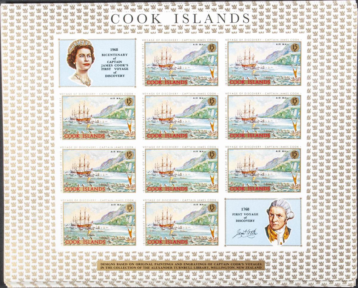 Lot 895 - cook islands cook islands -  IBERPHIL Auction #109. The Fournier Universe. Part 1