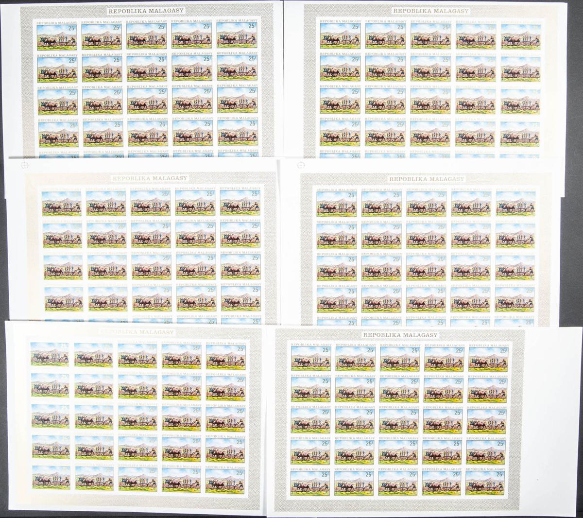 Lot 1635 - madagascar madagascar -  IBERPHIL Auction #110. The Fournier Universe. Part 2