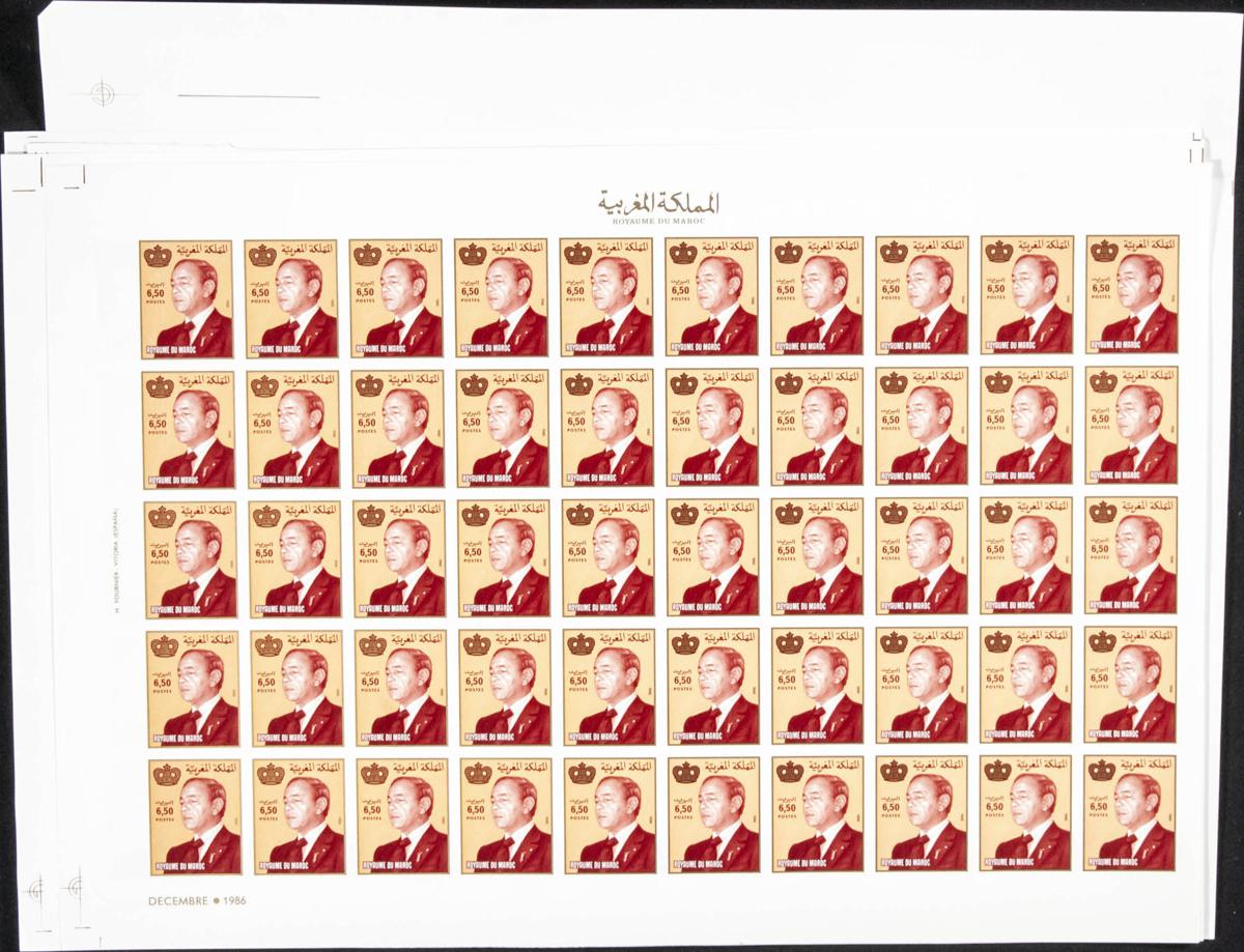 Lot 1962 - Independent Marocco Independent Marocco - IBERPHIL Auction #110. The Fournier Universe. Part 2 Lot 1962 - Independent Marocco Independent Marocco - IBERPHIL Auction #110. The Fournier Universe. Part 2
