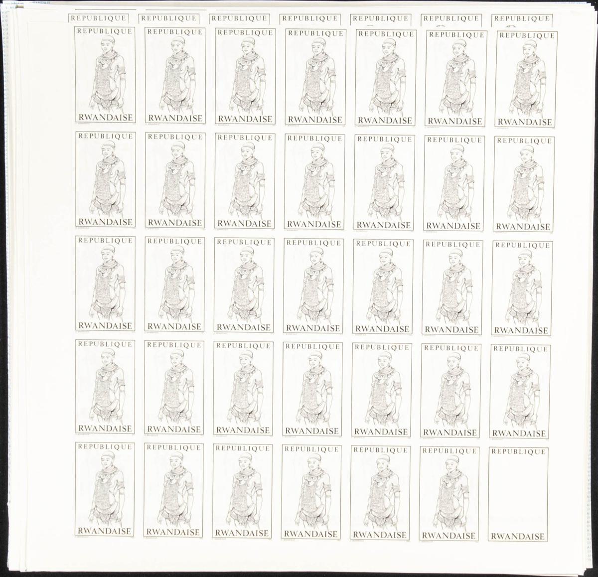 Lot 2544 - rwanda rwanda -  IBERPHIL Auction #110. The Fournier Universe. Part 2