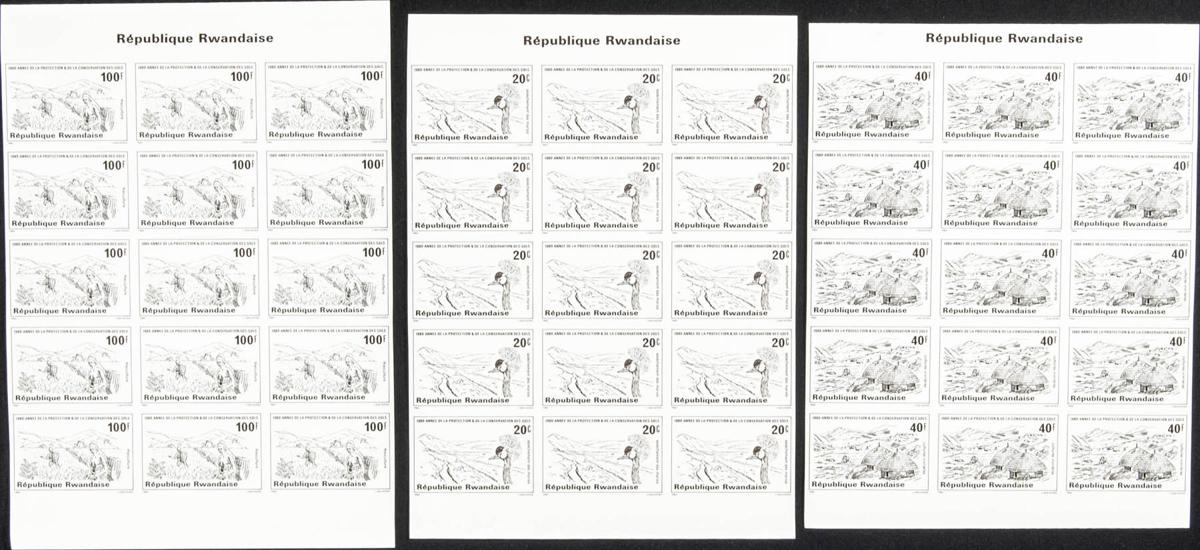 Lot 2690 - rwanda rwanda -  IBERPHIL Auction #110. The Fournier Universe. Part 2