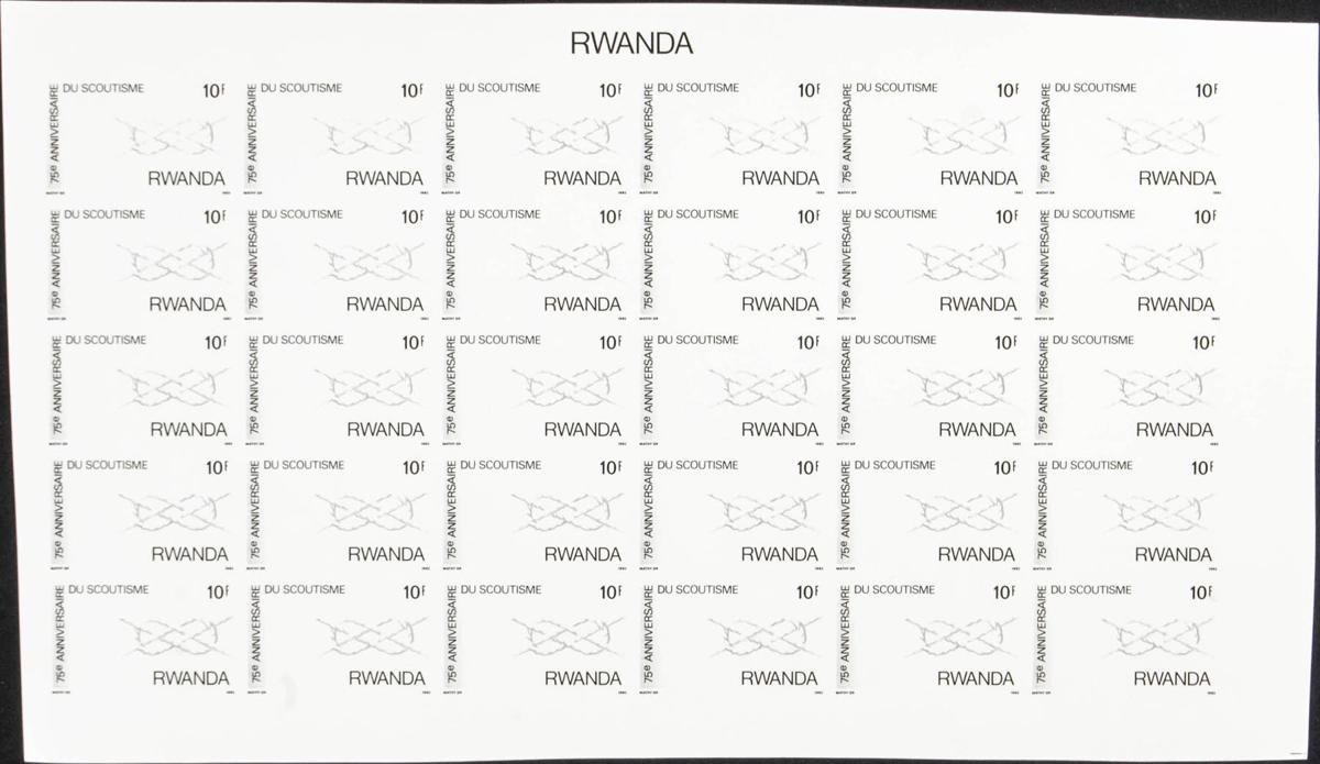 Lot 2704 - rwanda rwanda -  IBERPHIL Auction #110. The Fournier Universe. Part 2