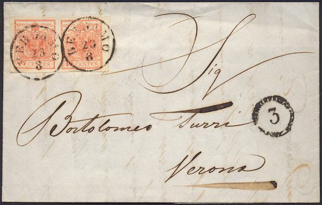 Lot 12 - Austria Lombardy & Veneto  -  Briefmarken Stilus e.U. 14. Auktion
