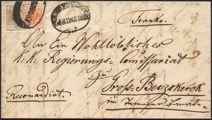 Lot 280 - Austria issue 1850 -  Briefmarken Stilus e.U. 15. Auktion