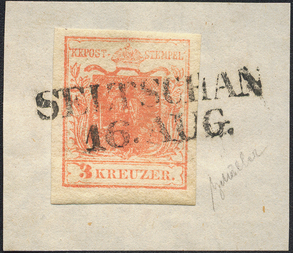 Lot 282 - Austria issue 1850 -  Briefmarken Stilus e.U. 15. Auktion
