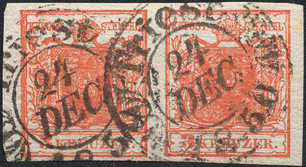 Lot 290 - Austria issue 1850 -  Briefmarken Stilus e.U. 15. Auktion