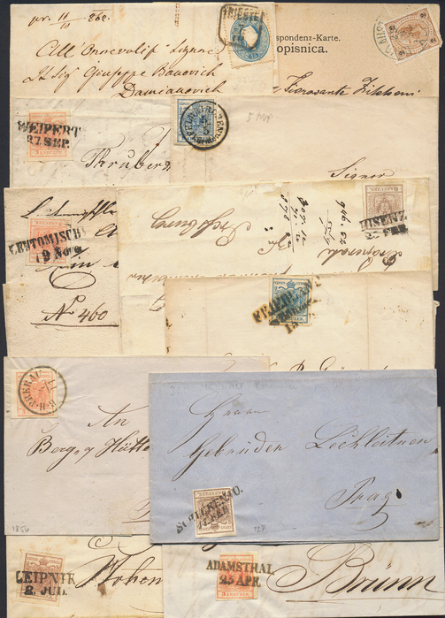 Lot 312 - Austria issue 1850 - Briefmarken Stilus e.U. 15. Auktion Lot 312 - Austria issue 1850 - Briefmarken Stilus e.U. 15. Auktion