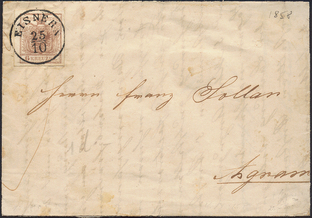 Lot 326 - Austria issue 1850 -  Briefmarken Stilus e.U. 15. Auktion