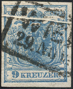 Lot 333 - Austria issue 1850 -  Briefmarken Stilus e.U. 15. Auktion