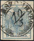 Lot 337 - Austria issue 1850 -  Briefmarken Stilus e.U. 15. Auktion