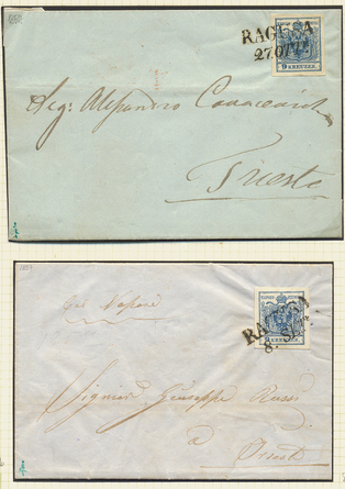 Lot 339 - Austria issue 1850 -  Briefmarken Stilus e.U. 15. Auktion