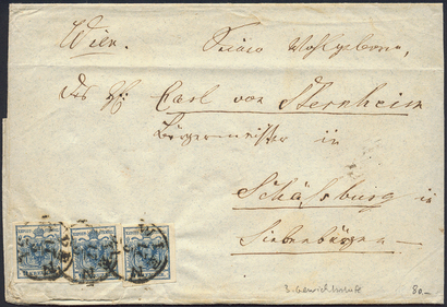 Lot 340 - Austria issue 1850 -  Briefmarken Stilus e.U. 15. Auktion