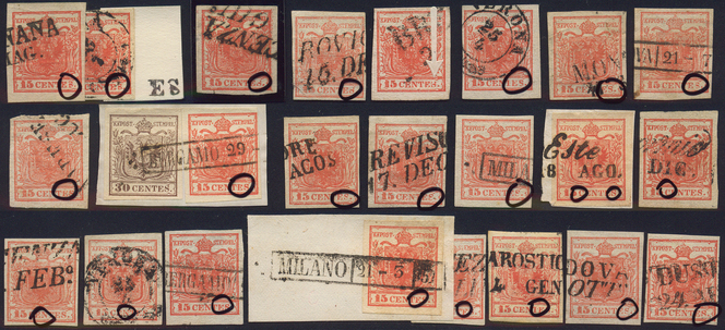 Lot 555 - Austria Lombardy & Veneto Italy Lombardy & Veneto -  Briefmarken Stilus e.U. 15. Auktion