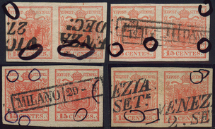 Lot 556 - Austria Lombardy & Veneto Italy Lombardy & Veneto -  Briefmarken Stilus e.U. 15. Auktion