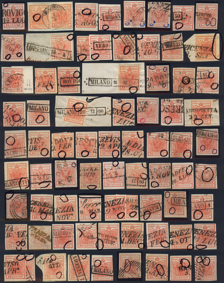 Lot 557 - Austria Lombardy & Veneto Italy Lombardy & Veneto -  Briefmarken Stilus e.U. 15. Auktion