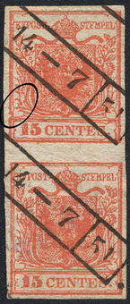 Lot 562 - Austria Lombardy & Veneto Italy Lombardy & Veneto -  Briefmarken Stilus e.U. 15. Auktion
