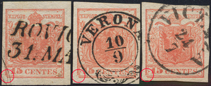 Lot 568 - Austria Lombardy & Veneto Italy Lombardy & Veneto -  Briefmarken Stilus e.U. 15. Auktion
