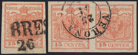 Lot 569 - Austria Lombardy & Veneto Italy Lombardy & Veneto -  Briefmarken Stilus e.U. 15. Auktion