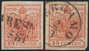 Lot 576 - Austria Lombardy & Veneto Italy Lombardy & Veneto -  Briefmarken Stilus e.U. 15. Auktion