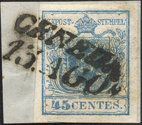 Lot 597 - Austria Lombardy & Veneto Italy Lombardy & Veneto -  Briefmarken Stilus e.U. 15. Auktion