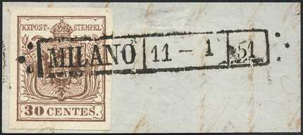 Lot 710 - Austria Lombardy & Veneto Italy Lombardy & Veneto -  Briefmarken Stilus e.U. 15. Auktion