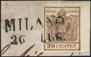 Lot 712 - Austria Lombardy & Veneto Italy Lombardy & Veneto -  Briefmarken Stilus e.U. 15. Auktion