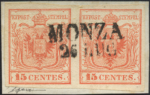 Lot 720 - Austria Lombardy & Veneto Italy Lombardy & Veneto -  Briefmarken Stilus e.U. 15. Auktion