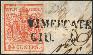 Lot 756 - Austria Lombardy & Veneto Italy Lombardy & Veneto - Briefmarken Stilus e.U. 15. Auktion Lot 756 - Austria Lombardy & Veneto Italy Lombardy & Veneto - Briefmarken Stilus e.U. 15. Auktion