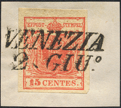 Lot 886 - Austria Lombardy & Veneto Italy Lombardy & Veneto -  Briefmarken Stilus e.U. 15. Auktion