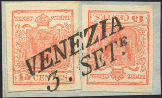 Lot 891 - Austria Lombardy & Veneto Italy Lombardy & Veneto -  Briefmarken Stilus e.U. 15. Auktion