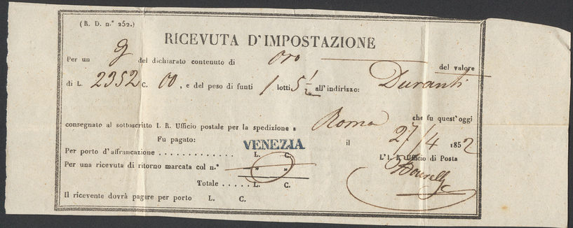 Lot 266 - Italy papal state -  Briefmarken Stilus e.U. 16. Auktion